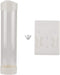Paper Plastic Cup Dispenser for 60-80 Cups - One Touch Button Holder (White)