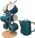 Coffee Cup Mug Holder Stand with Thick Base, 6 Hooks Mug Tree for Kitchen Countertop & Coffee Bar Organizer