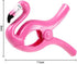 4 Pieces Beach Towel Clips, Jumbo Size Beach Chair Clips, Towel Holder for Cruise, Pool, Patio, Holiday Use (Flamingo