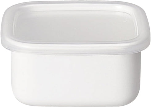 Noda Horo White Enamel Stockpot Food Container (S), Imported from Japan (One Pack)