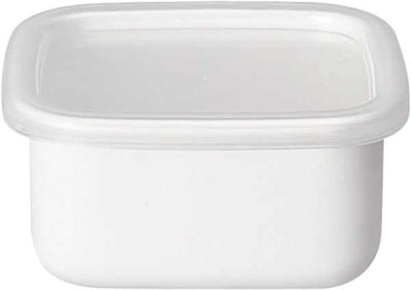 Noda Horo White Enamel Stockpot Food Container (S), Imported from Japan (One Pack)