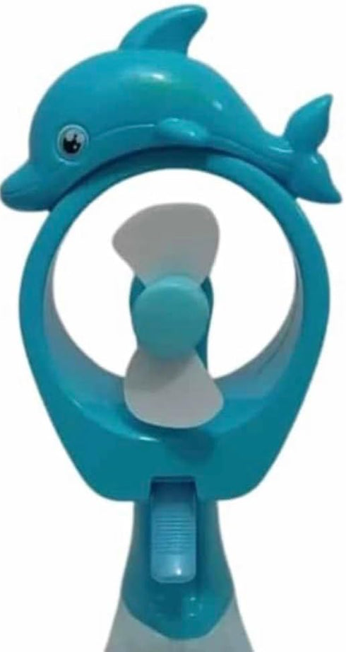 Dolphin Misting Spray Bottle Fan Kids Personal Cooling Mist Portable Handheld Humidifier Powered Fans with Mist for Girls, Set of 2 by Westmon Works