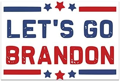 Funny Tool Box Magnet Sign - 4x6 in. FJB Let's Go Brandon Red White and Blue Stars