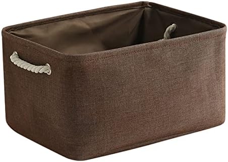 Closet 1 Pack, 13.8L9.8W6.7H) TheWarmHome Fabric Storage Basket for Home, Shelf, - Canvas Bin for Dog Toys and Baby