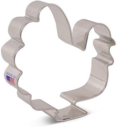 Thanksgiving Turkey Cookie Cutter, 3.75" Made in USA by Ann Clark