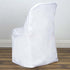 Cover-Flat-Pack 5 TABLECLOTHSFACTORY White Folding Chair