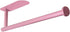 Pink Paper Towel Holder, Self Adhesive or Drilling Under Cabinet Paper Towel Rack, Wall Mounted (Pink)