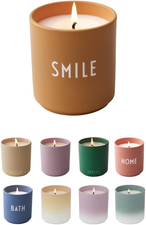 Design Letters Scented Candle Large 16 Oz, Soy Wax Wick Candles, Luxury Fragrance Gift for Women