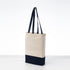 Azuca 12 oz Gusset 17x14x4 Inches 12 Pack) Canvas Bags Heavy Duty with Bottom Grocery Beach Shopping Bag (Dark Blue