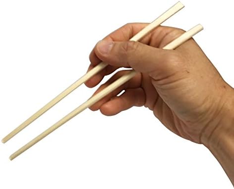 200 Count | KingSeal 8 Inch Natural Poplar Disposable Wood Chopsticks - Bulk Pack, 2 Packs x 100 Pairs