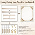 18x28 1.25" DIY Canvas Stretcher Bars, Gallery Depth White Pine Wood Frame Kit, Self-Adhesive & Tool-Free Assembly