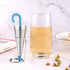 Numola 2Pcs Stainless Steel Fine Mesh Tea Infuser with Drip Tray for Tea Cups, Mugs, Teapots (Red & Blue)