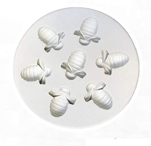 Bumble Bee Silicone Chocolate & Soap Mould - 3D Honeycomb Cake Topper & Ice Cube Desserts & Candy Mould