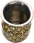 Kalash Minakari Lota Pooja Pot, Antique Golden Steel Vessel for Worship and Decoration