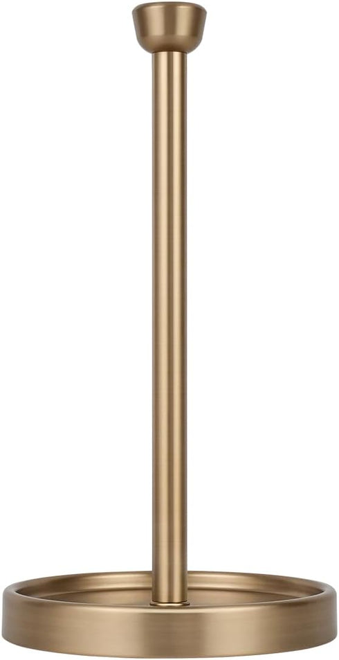 Ivilon Countertop Paper Towel Holder - Modern Tapered End Cap Design -