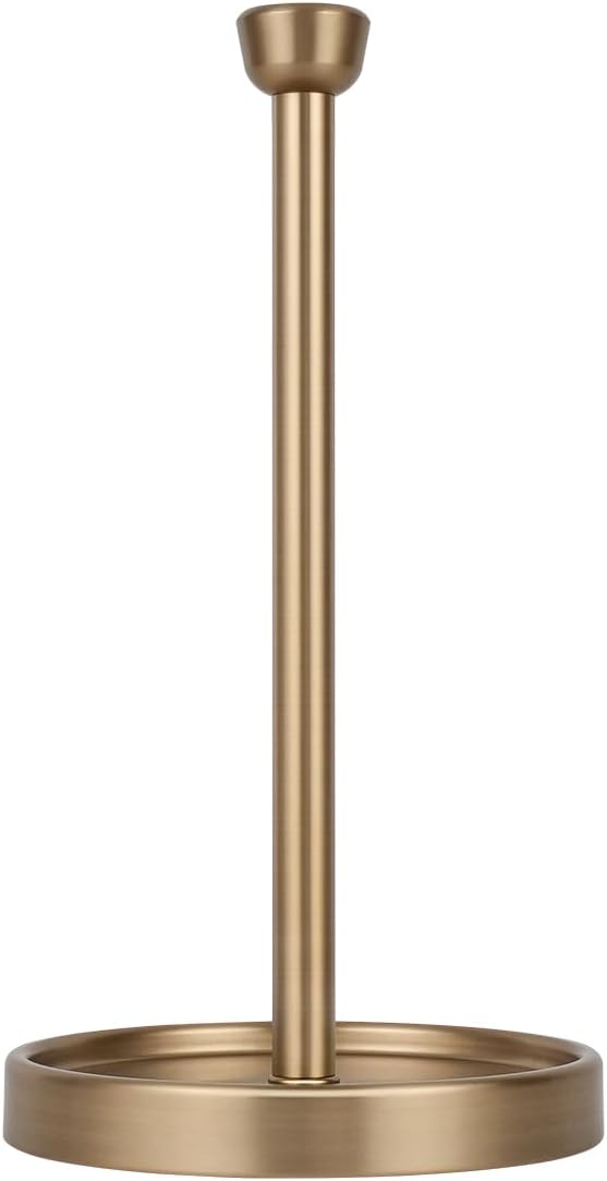 Ivilon Countertop Paper Towel Holder - Modern Tapered End Cap Design -