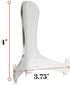 Acrylic 4" Clear Easels, Set of 6, Tabletop Display Stand for Plates, Pictures, Books, Plaques