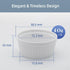 Nuwave 4oz Ceramic Ramekins Set of 6 - Elegant Baking Bowls for Souffles, Custards, Oven & Dishwasher Safe