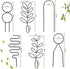 Simabsie 8 Packs Trellis for Potted Plant,Metal Wire Stake for Climbing Plants Indoor Houseplant Lover,Trellis