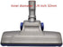 EZ SPARES 1 1/4 inch 32mm Vacuum Cleaner Brush Head Higher Efficiency with Plastic Base, Replacement for 1.25" Size
