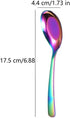 5 PCS Soup Spoon,Stainless Steel Spoon, Mirror Finish Spoons,Kitchen Serving Spoons,Dessert Spoon,Coffee spoon Ice Cream Spoons for Soup Rice Tea Milk Coffee Dessert Silver