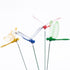 XIZHI 40 Pcs 3D Artificial Dragonfly Garden Ornaments, Miniature Fairy Garden Decoration, Yellow, Blue, Green, Red