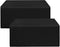HolidayIdeas Fitted Black Tablecloths - 72 x 30 Inch - 2 Pack