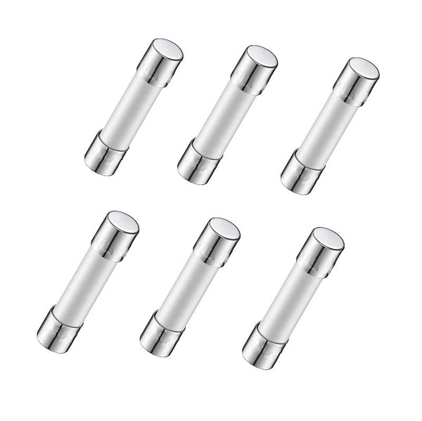 W10138793 Microwave Ceramic Line Fuse, 20 Amp 250 Volt Compatible with Whirlpool, 6 Pack