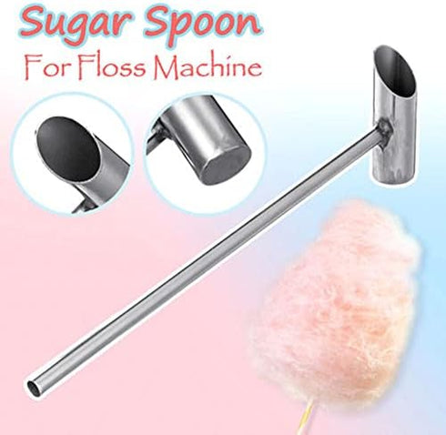Stainless Steel Sugar Spoon, Cotton Candy Scoop, Machine Spoon with 29cm Super Long Handle