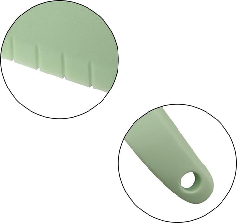 2Pcs Set,Professional Green Lettuce Knife Cutter kitchen Cooking plastic Serrated knife for Veggies, Salad,Fruit,Cake