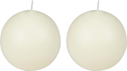 Ball Candles, 4 Inch, Pale Ivory