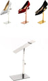 VIDAYA Countertop Set 2 Silver Display Stand, Stainless Steel Shoe Risers Adjustable Retail Supplies, Rack