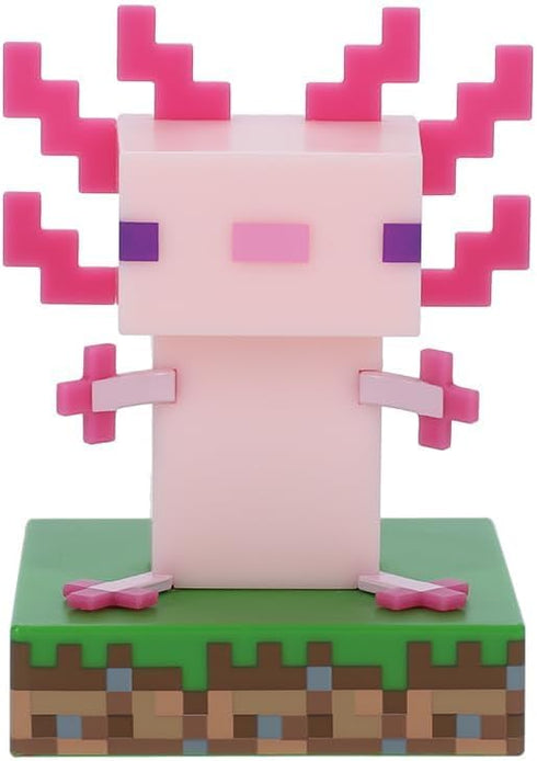 Minecraft Officially Licensed Axolotl Free Standing Desk Light, Gaming Room Decor and Merchandise for Boys and Girls
