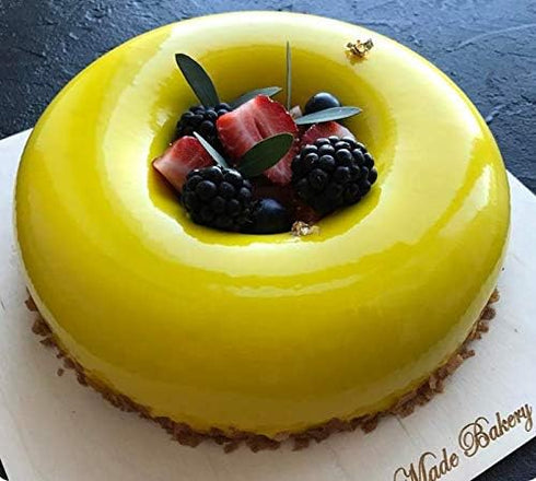 7 Inch Silicone Baking Molds, Fluted Tube Cake Pans, Non Stick Round Molds for Jello, Brownie - White