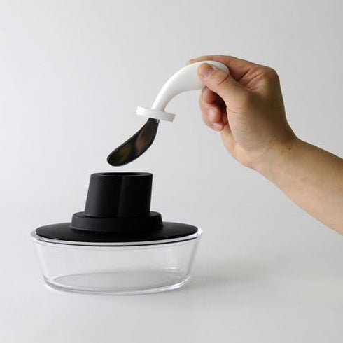Alessi ASG13 B Black "Ship Shape" Butter Dish