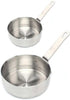 2PCS Stainless Steel Mini Sauce Pan, Dipping Sauce Bowl with Handle, Cooking Sauce Cup for Restaurant Table