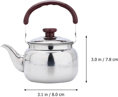 LIFKOME Traditional Stainless Steel Heavy Duty Tea Kettle, Whistling Stove Top Kettle with Cool Touch Handle