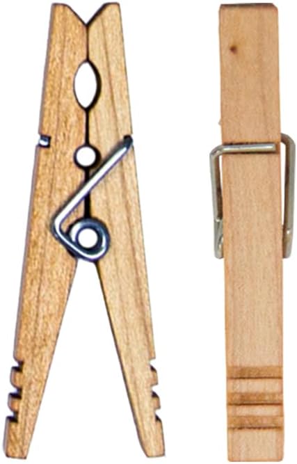 Kevin's Quality Clothespins, Natural Maple, Sold in Sets of 10