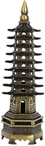 FTVOGUE Chinese Tower Model Crafts Miniature Ornaments for Office Home Desktop Decor