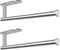MGahyi Paper Towel Holder Wall Mount, 13.2 inch Stainless Steel Paper Towel Roll Rack (Silver, 2*Rectangle)