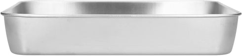 Rectangular Roasting Pan with Rack, Stainless Steel Baking Pan, Easy for Cooking, 26.5 * 20.5 * 5CM