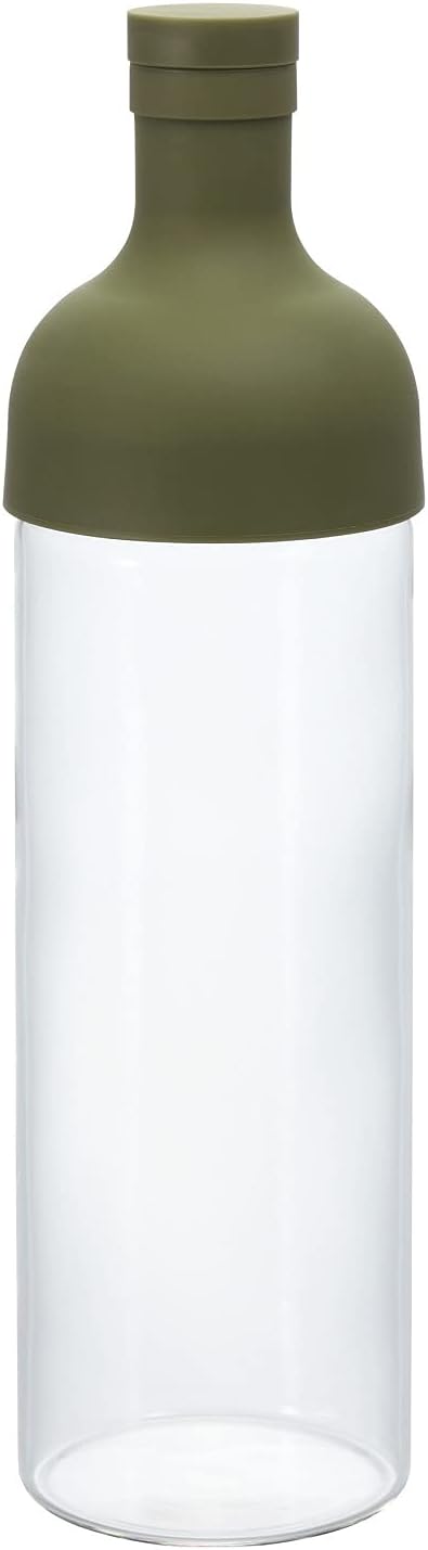 Hario Cold Brew Tea Wine Bottle, 750ml, Olive Green