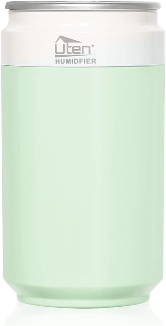 Humidifiers for Home and Plants, USB & Battery Powered Portable Humidifier with Night Light