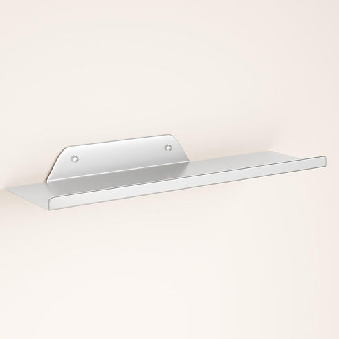 Floating Shelf for Wall, Off Center Metal Shelf for Decor, Modern Wall