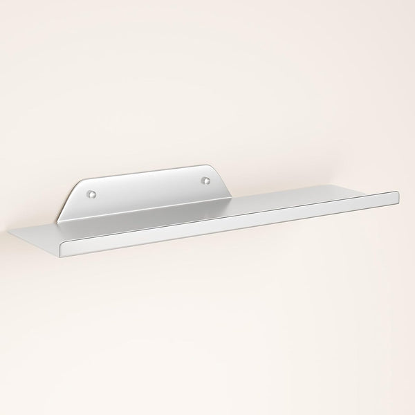 Floating Shelf for Wall, Off Center Metal Shelf for Decor, Modern Wall