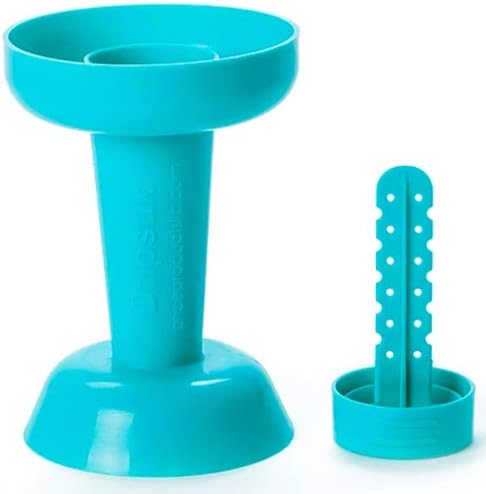 Fiico Frozen Dripstik No Mess Ice Cream Cone & Treat Holder Also Makes Ice Pops (Aqua)