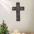 Nirvana Class Wooden Wall Hanging Cross, Handmade Antique Design for Home Living Room Décor Accessory