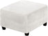 VIENLOVE Square Ottoman Slipcover Stretch Velvet Folding Storage Stool Furniture Protector Stretch Ottoman