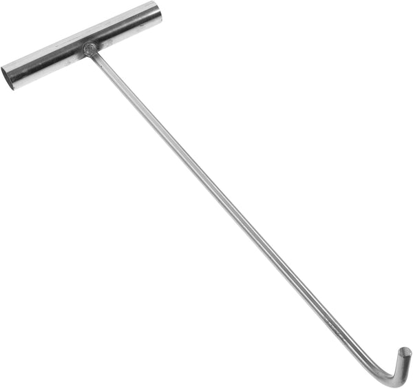 T-Hook Water Meter Key, Heavy Duty Manhole Cover Lifting Tool, Stainless Steel Jack Vault Door Hooks