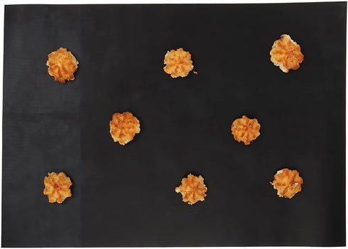 Non-Stick Silicone Oven Liner, Baking Mat, Grill Mat, Black by Home Basics